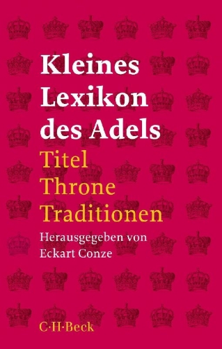Buchcover und Innenansicht für das Buch: Kleines Lexikon des Adels