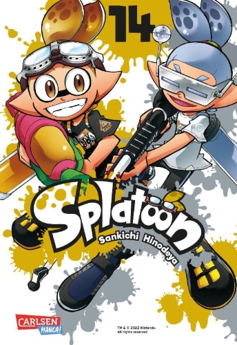 Buchcover und Innenansicht für das Buch: Splatoon