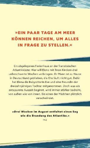 Buchcover und Innenansicht für das Buch: Drei Wochen im August