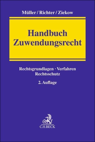 Buchcover und Innenansicht für das Buch: Handbuch Zuwendungsrecht