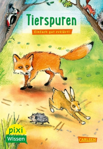 Buchcover und Innenansicht für das Buch: Pixi Wissen 107: VE 5 Tierspuren