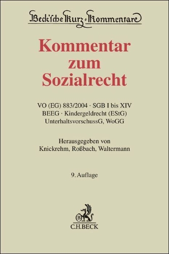 Buchcover und Innenansicht für das Buch: Kommentar zum Sozialrecht