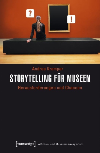 Buchcover und Innenansicht für das Buch: Storytelling für Museen