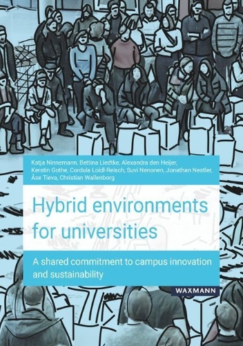 Buchcover und Innenansicht für das Buch: Hybrid environments for universities