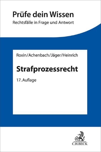 Buchcover und Innenansicht für das Buch: Strafprozessrecht
