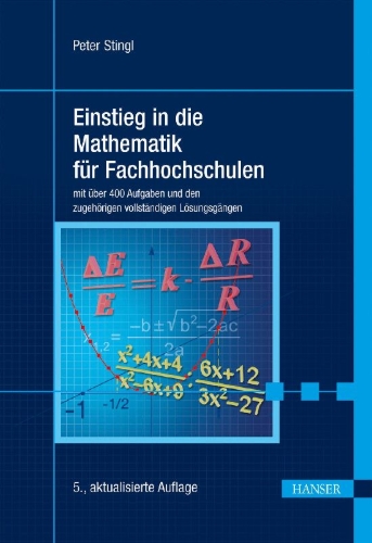 Buchcover und Innenansicht für das Buch: Einstieg in die Mathematik für Fachhochschulen