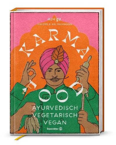 Buchcover und Innenansicht für das Buch: Karma Food