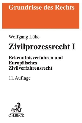 Buchcover und Innenansicht für das Buch: Zivilprozessrecht I
