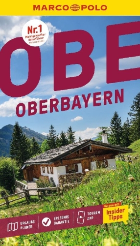Buchcover und Innenansicht für das Buch: MARCO POLO Reiseführer Oberbayern