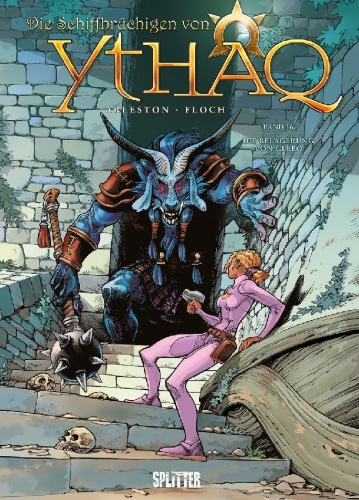 Buchcover und Innenansicht für das Buch: Die Schiffbrüchigen von Ythaq. Band 16