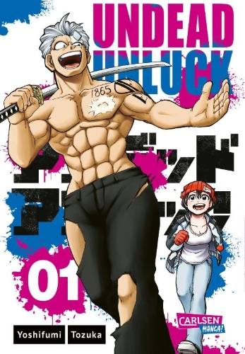 Buchcover und Innenansicht für das Buch: Undead Unluck