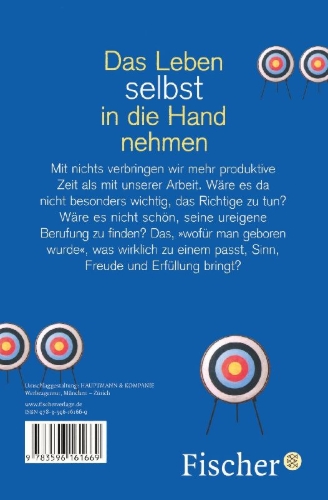 Buchcover und Innenansicht für das Buch: Die Kunst, seine Berufung zu finden