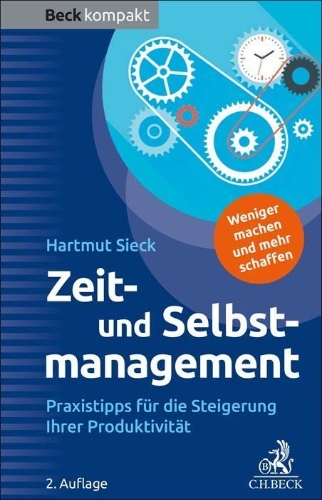 Buchcover und Innenansicht für das Buch: Zeit- und Selbstmanagement