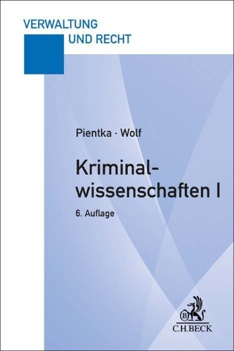 Buchcover und Innenansicht für das Buch: Kriminalwissenschaften I