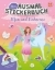 Buchcover und Innenansicht für das Buch: Mein Ausmalstickerbuch - Elfen und Einhörner