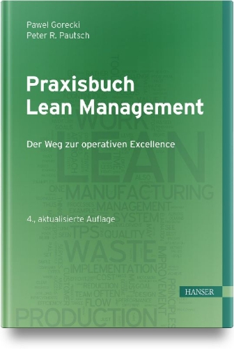 Buchcover und Innenansicht für das Buch: Praxisbuch Lean Management