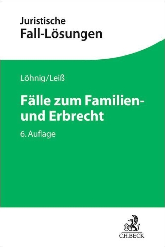 Buchcover und Innenansicht für das Buch: Fälle zum Familien- und Erbrecht