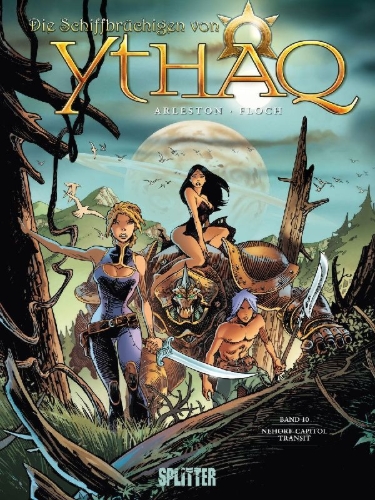 Buchcover und Innenansicht für das Buch: LES NAUFRAGÉS D'YTHAQ