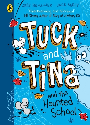 Buchcover und Innenansicht für das Buch: Tuck and Tina and the Haunted School