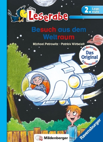 Buchcover und Innenansicht für das Buch: Besuch aus dem Weltraum - Leserabe 2. Klasse - Erstlesebuch für Kinder ab 7 Jahren