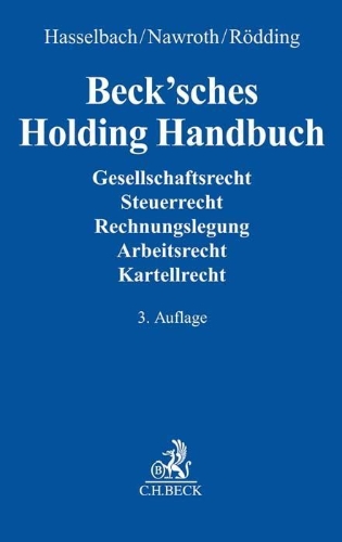 Buchcover und Innenansicht für das Buch: Beck'sches Holding Handbuch