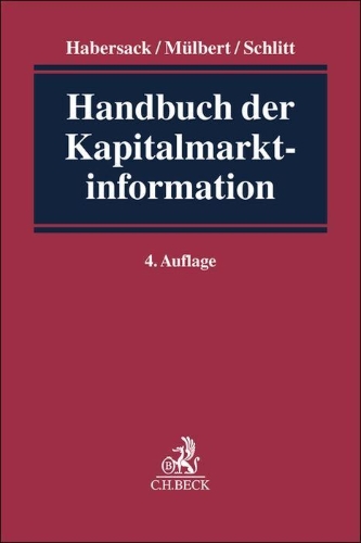 Buchcover und Innenansicht für das Buch: Handbuch der Kapitalmarktinformation