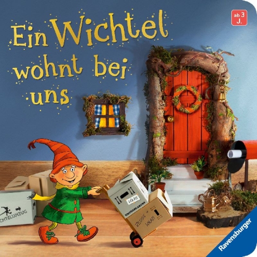 Buchcover und Innenansicht für das Buch: Ein Wichtel wohnt bei uns