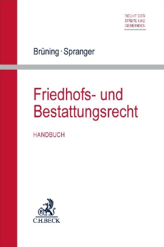 Buchcover und Innenansicht für das Buch: Friedhofs- und Bestattungsrecht