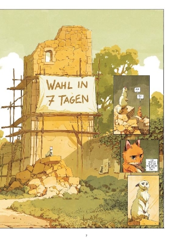 Buchcover und Innenansicht für das Buch: Schloss der Tiere. Band 4 (Splitter Diamant Vorzugsausgabe)
