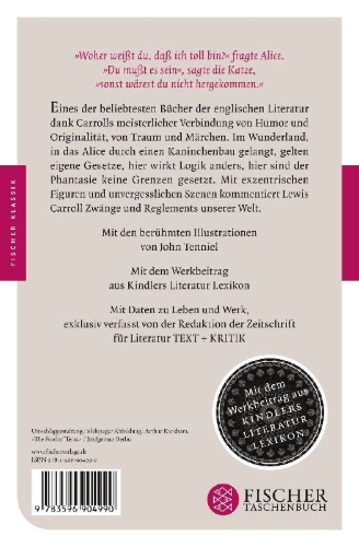Buchcover und Innenansicht für das Buch: Alice im Wunderland