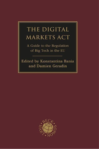 Buchcover und Innenansicht für das Buch: The Digital Markets Act