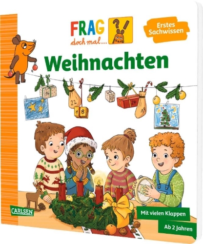 Buchcover und Innenansicht für das Buch: Frag doch mal ... die Maus: Weihnachten