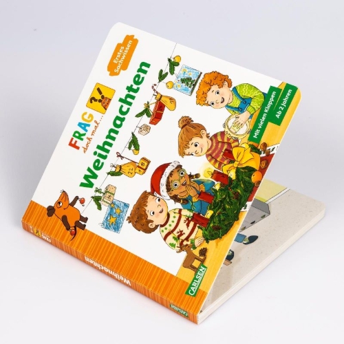 Buchcover und Innenansicht für das Buch: Frag doch mal ... die Maus: Weihnachten