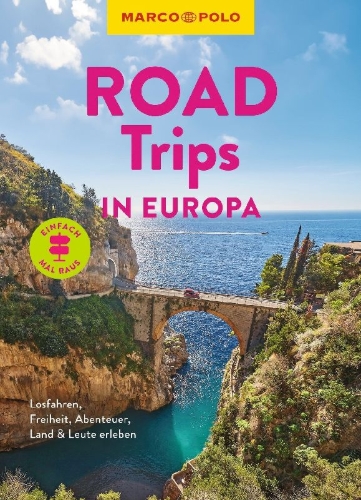 Buchcover und Innenansicht für das Buch: MARCO POLO Bildband Roadtrips in Europa