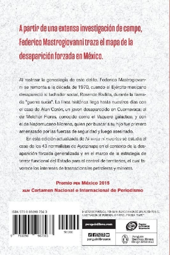 Buchcover und Innenansicht für das Buch: Ni vivos ni muertos (Edición actualizada) / Neither Alive Nor Dead (Updated Edition)