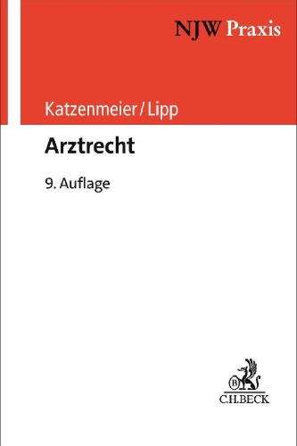 Buchcover und Innenansicht für das Buch: Arztrecht
