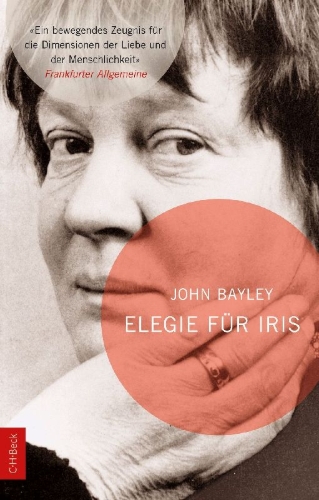 Buchcover und Innenansicht für das Buch: John Bayley: Elegy for Iris