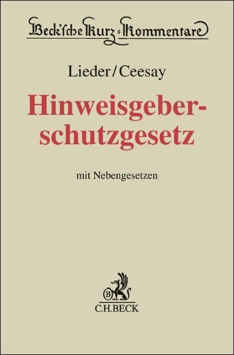 Buchcover und Innenansicht für das Buch: Hinweisgeberschutzgesetz. HinSchG