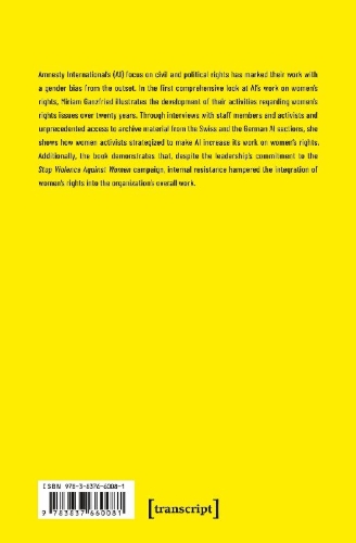 Buchcover und Innenansicht für das Buch: Amnesty International and Women's Rights