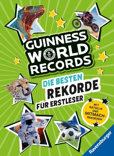 Buchcover und Innenansicht für das Buch: Guinness World Records für Erstleser - Die besten Rekorde für Erstleser