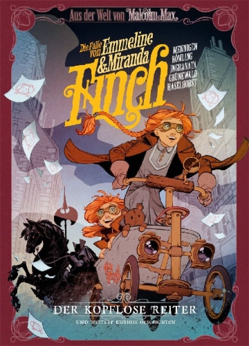 Buchcover und Innenansicht für das Buch: Malcolm Max: Die Fälle von Emmeline und Miranda Finch