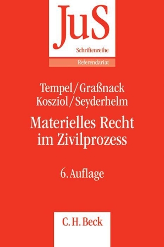 Buchcover und Innenansicht für das Buch: Materielles Recht im Zivilprozess