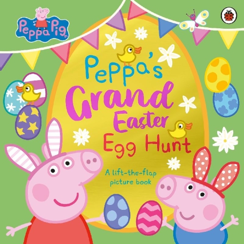 Buchcover und Innenansicht für das Buch: Peppa Pig: Peppa's Grand Easter Egg Hunt