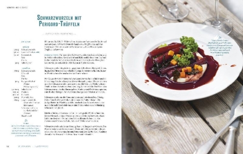 Buchcover und Innenansicht für das Buch: Vegetarische Winterküche