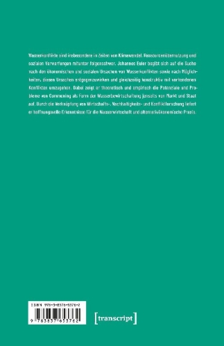 Buchcover und Innenansicht für das Buch: Wasser als Gemeinsames