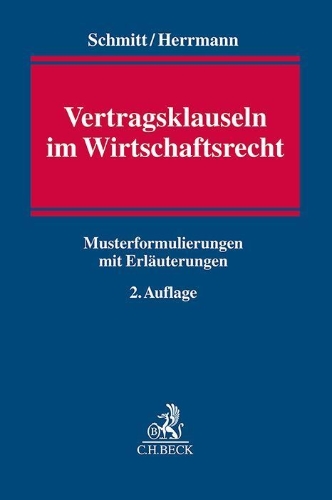 Buchcover und Innenansicht für das Buch: Vertragsklauseln im Wirtschaftsrecht