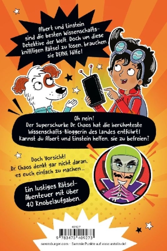 Buchcover und Innenansicht für das Buch: Knutz & Boltz and the Sorcerer of Science