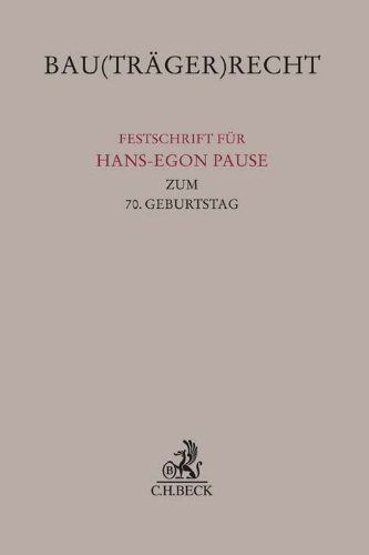 Buchcover und Innenansicht für das Buch: Bau(träger)recht