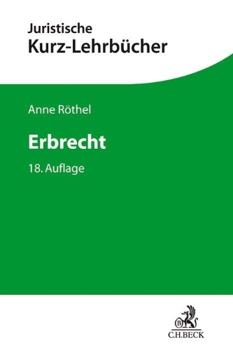 Buchcover und Innenansicht für das Buch: Erbrecht
