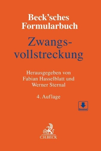 Buchcover und Innenansicht für das Buch: Beck'sches Formularbuch Zwangsvollstreckung